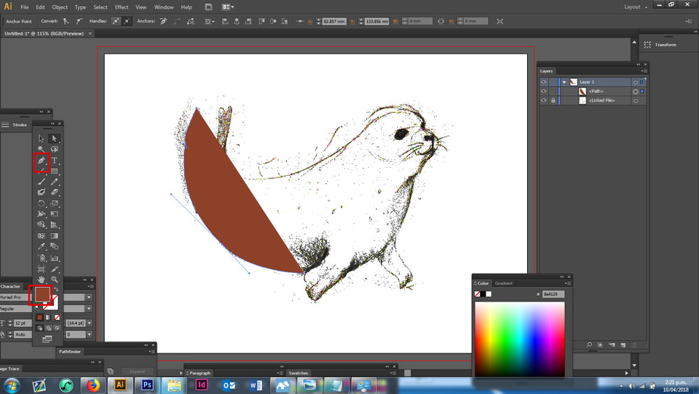 Pen tool in Adobe Illustrator